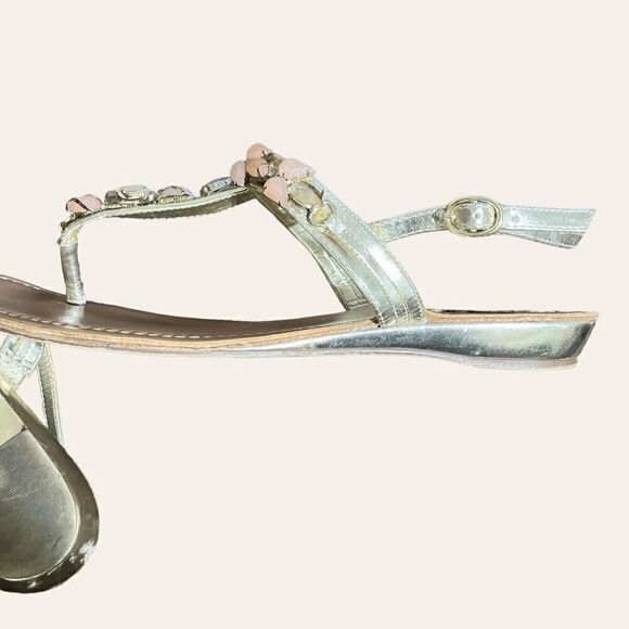 UNISA Gold/Silver Flat Sandals / SZ: 8.5 / EUC - Picture 5 of 7